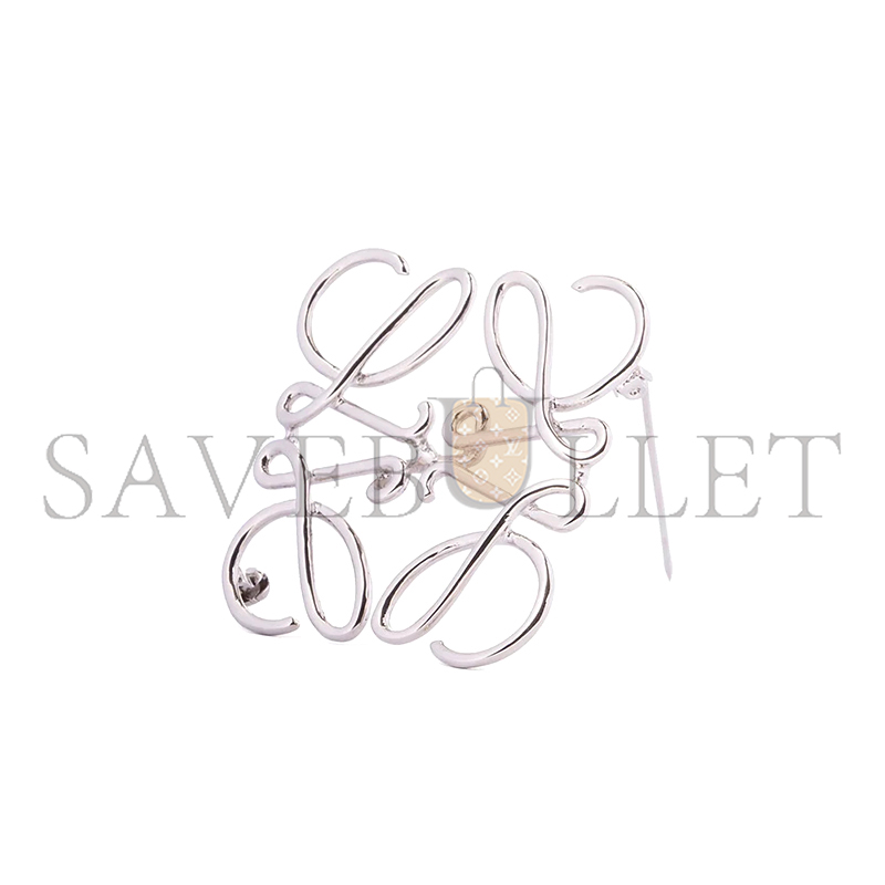LOEWE ANAGRAM BROOCH IN METAL CIL0009803123 LOEWE ANAGRAM BROOCH IN METAL CIL0009803123